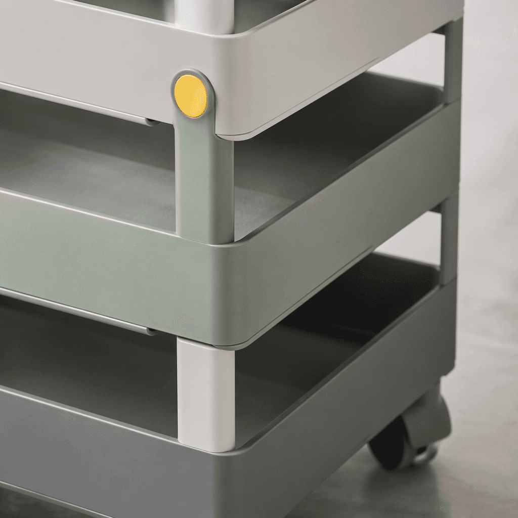 Slim Rolling Cart close-up detail